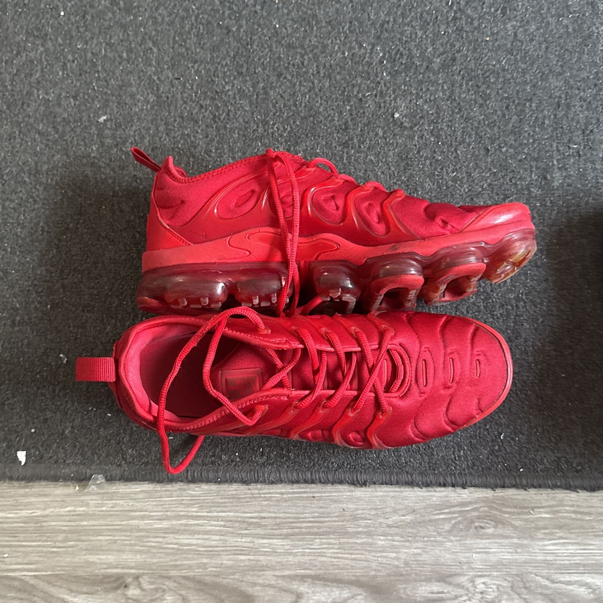 Nike Red Vapormax Plus- Size 11
