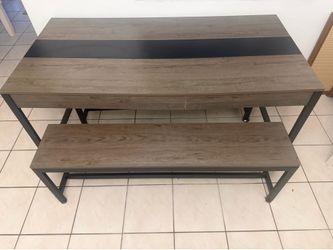 Bench dinning table