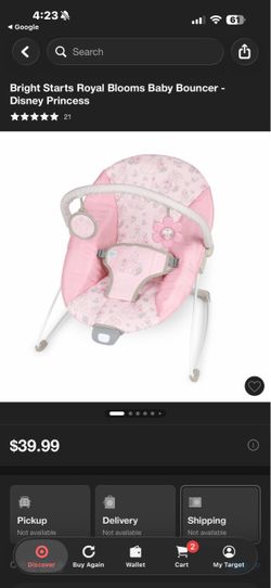 Royal Blooms Baby Bouncer – Disney Princess