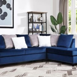 Cindy - Blue Reversible Sectional

