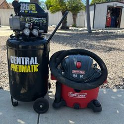 Air Compressor And Vacuum Cleaner 