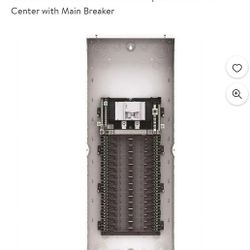 Leviton Indoor 100 Amp Main Breaker Load Center with Door