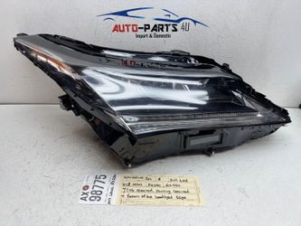 fixed 2016 - 17 - 18 - 2019 LEXUS RX350 RX450h RIGHT TRIPLE LED HEADLIGHT OEM AX98775