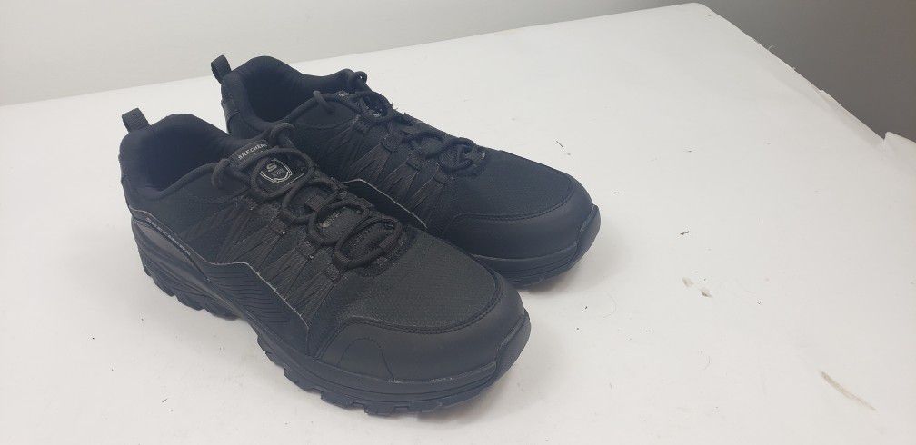 Sketchers Work Premier Men’s Black Slip Resistant EH Athletic Shoes Size 10