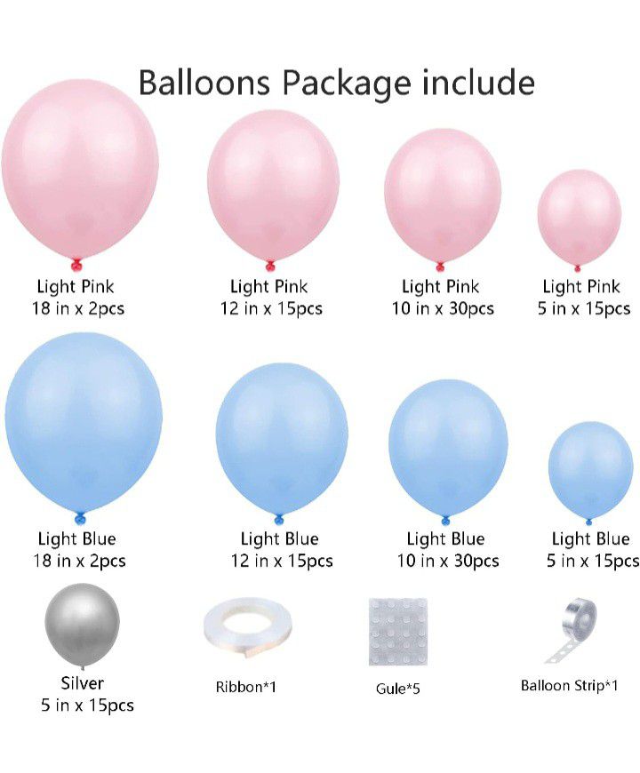 Gender Reveal Balloon Garland 