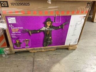 Home Accents Holiday 15 ft Animated LED Worricrow Scarecrow
