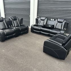 Brand New Power Reclining Living Room Couch Set