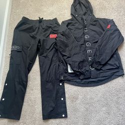 Black Ruggero Tracksuit Set