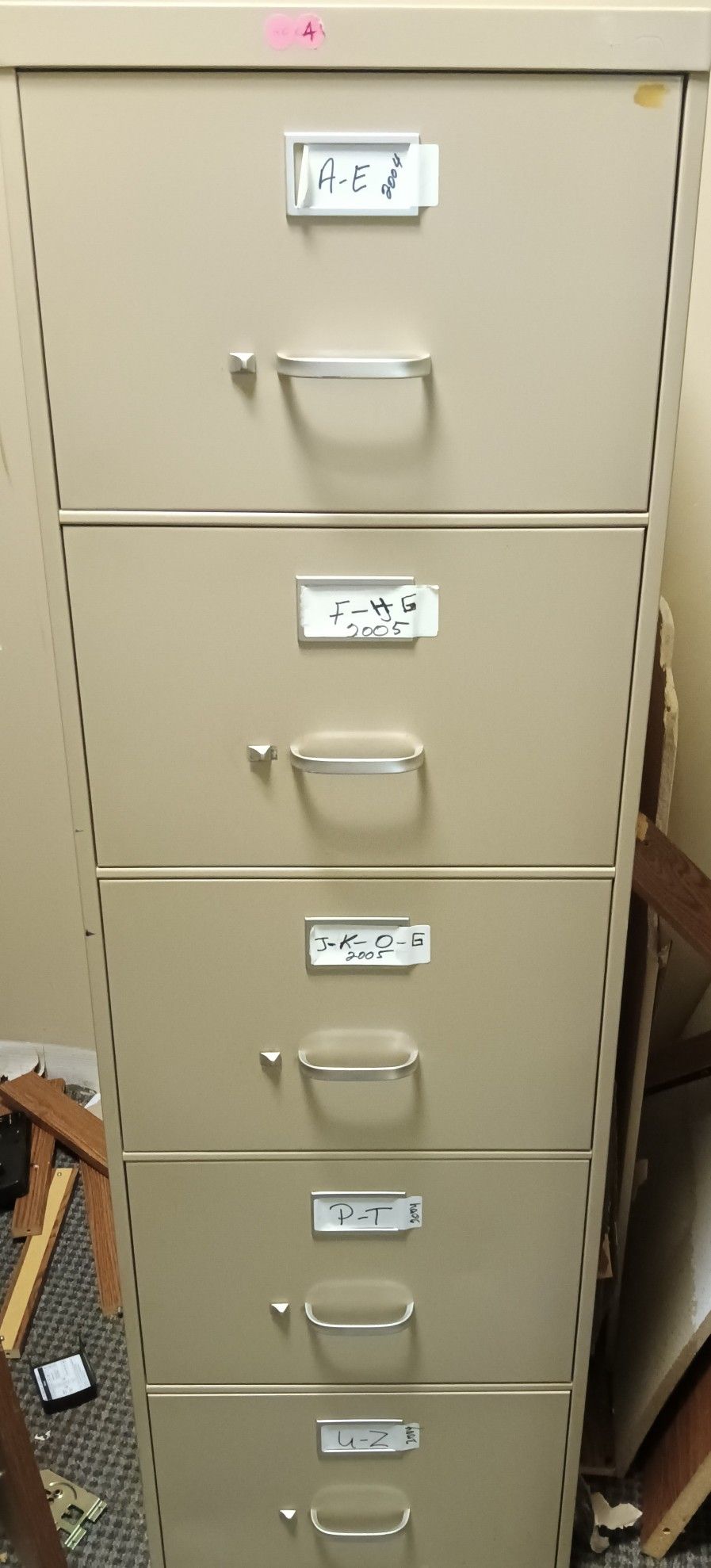 Beige File cabinet 