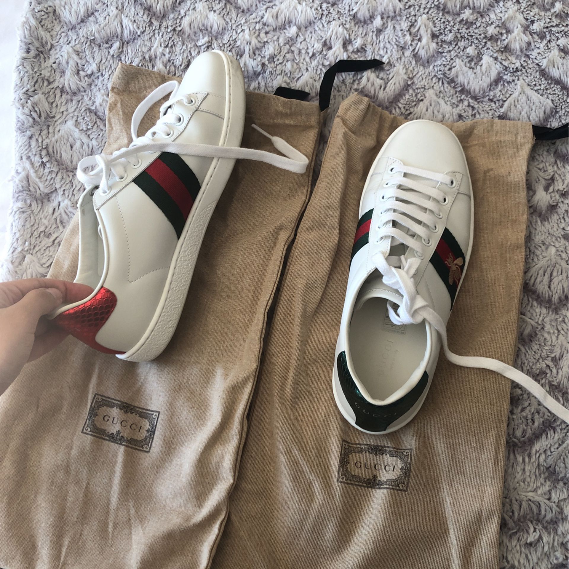 White Gucci Sneakers Size 38