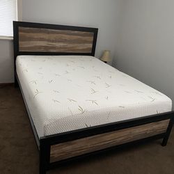 Full Size  Mattress And Bed. & Dresser And TLC 43 In Tv. 
