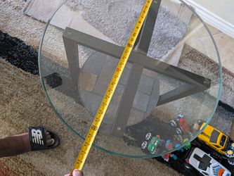 Round Glass Top Coffee Table
