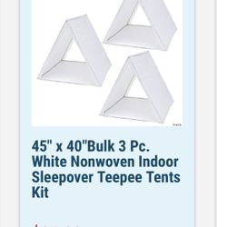 3 Sleep Over Tents For Kids (used only 1 Time For Party)