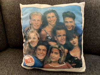 Beverly Hills 90210 Pillow 1991 Vintage Super Rare ~ Large 16” x 14”