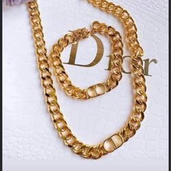 Jewellery Set Plated Gold 