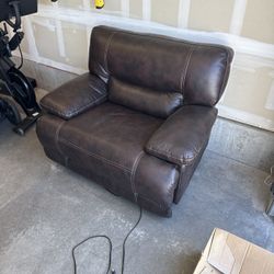Leather Reclining Couch