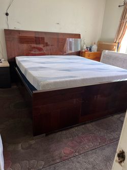 King size bed frame mattress boxpring