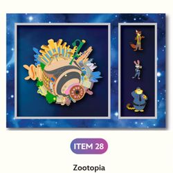 D23 Sunday World Of Zootopia Pin LE400