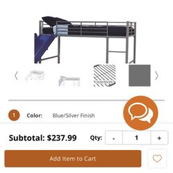 Kids Junior loft bed with slide