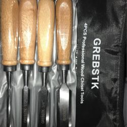 4 PC Professional Wood Chisel Tool set