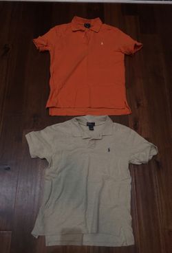2 Ralph Lauren Polo shirts(big boys)