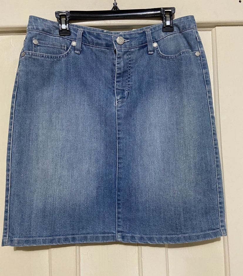 Nine West Vintage American Collection Denim Skirt /sz10/30