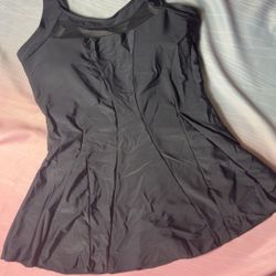 Black one piece bathing suit