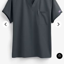 Cherokee Workwear Unisex Scrubs Medium Pewter