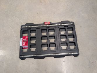 🔥 BRAND NEW MILWAUKEE PACKOUT LARGE WALL PLATE 🧰 (FIRM)