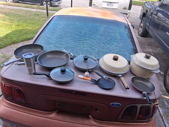 Pots and pans $2 to $4 each