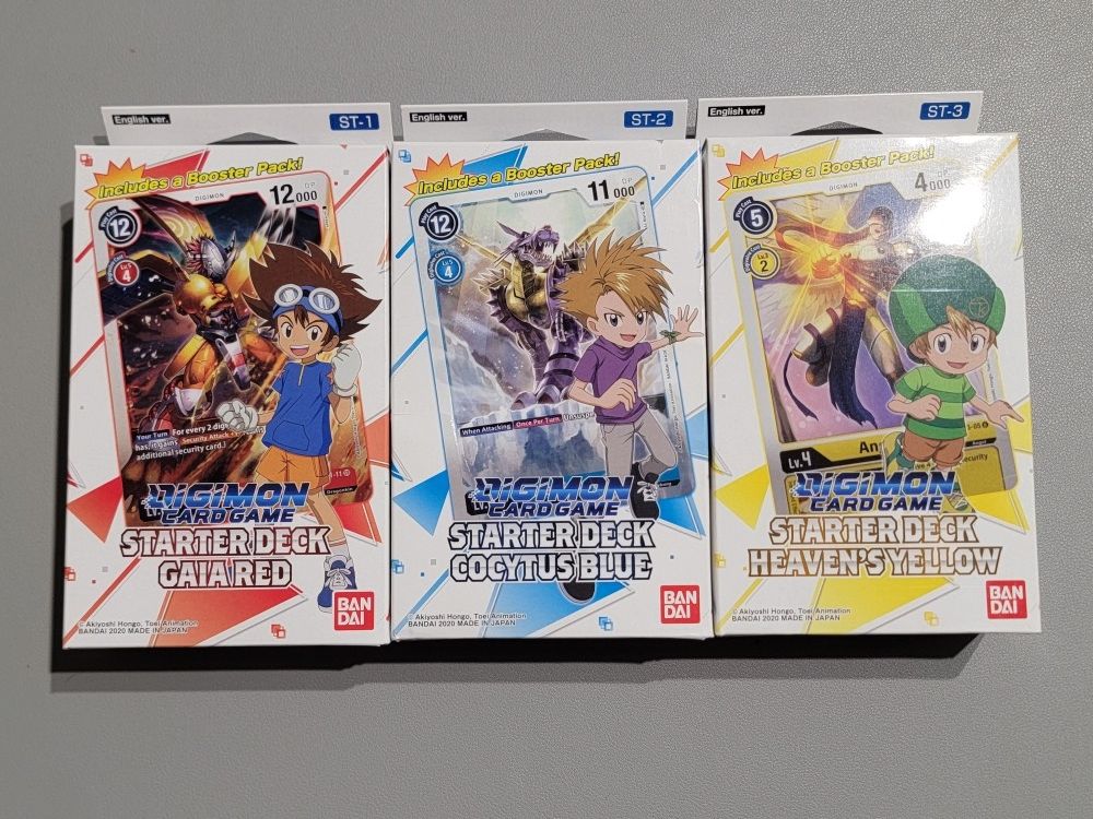 Digimon Starter Deck St-1, St-2, St-3
