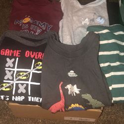 Little Boys One Piece (4) And Dinosaur Shirt. Size 18Mon