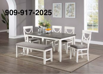 TWO TONED 36x60 DINING TABLE SET