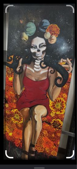 Original Day of the Dead Acrylic Painting