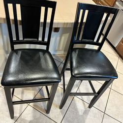 Beautiful Solid Dark Brown High Chairs