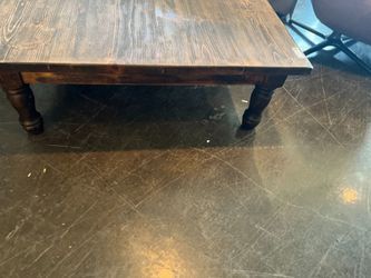 Large Farmhouse Style Square Coffee Table