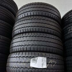 (Set of 4) New Tires LT245/70/R17 Continental VanContact A/S Mount Balance Install is Included