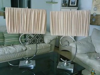 Set of table lamps! Like new.