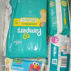 Pampers Diapers And Baby Wipes