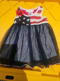Bonnie Baby 4th of July Dress Size 3/6  
Months