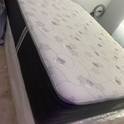 New Queen Mattress And Box Spring 2pc Bed Frame Is Not Included 