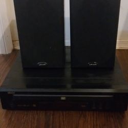 Denon 5 Cd Player + Polk Audio Speakers 40.00