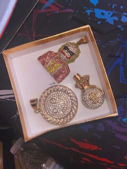 Gold pendants