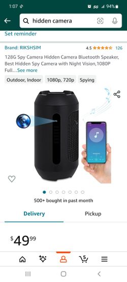 Bluetooth Speaker Hidden Camera