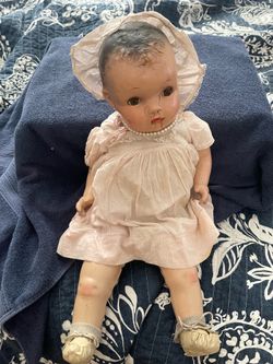 Vintage 1930s–1940s Composition Baby Doll