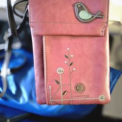 CHALA Crossbody RFID Cell Phone Purse - Women
Nylon/Faux Leather Multicolor Handbag with
Adjustable Strap Venture