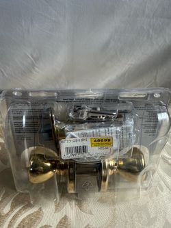 Kwikset Tylo 400T Polished Brass Keyed Entry Door Knob New Sealed
