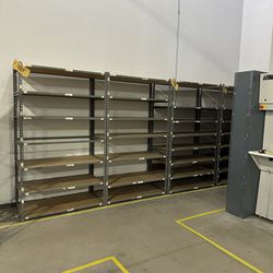 Metal And Particle Board Light Duty Shelving