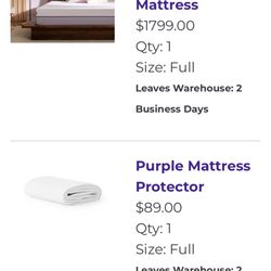New Purple Full Size Mattress 
