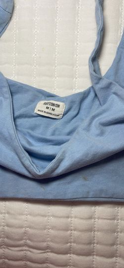Blue crop top